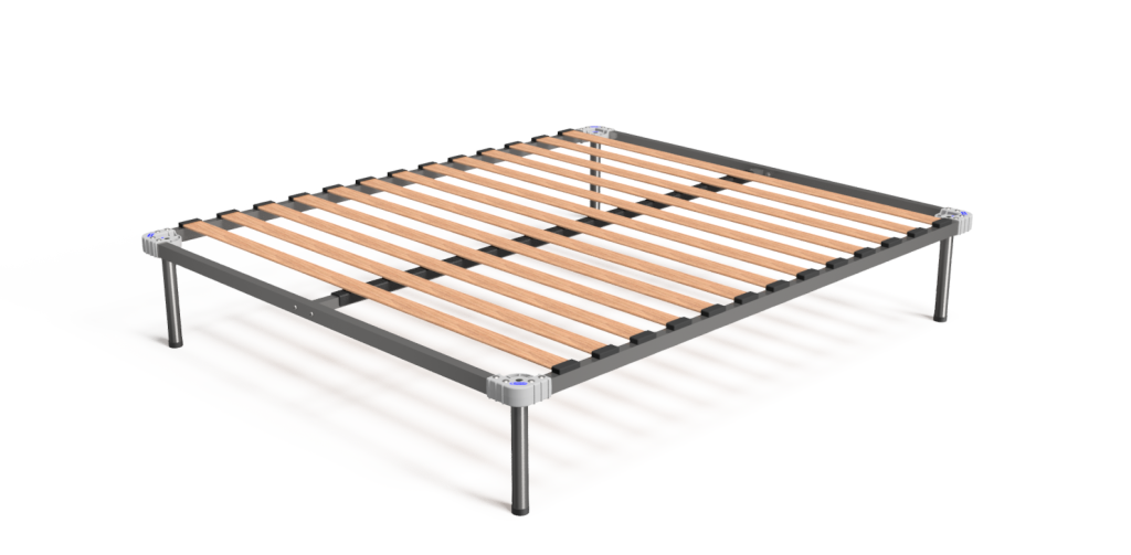 Rete ortopedica Easybed 120 × 190 cm, con piedi
