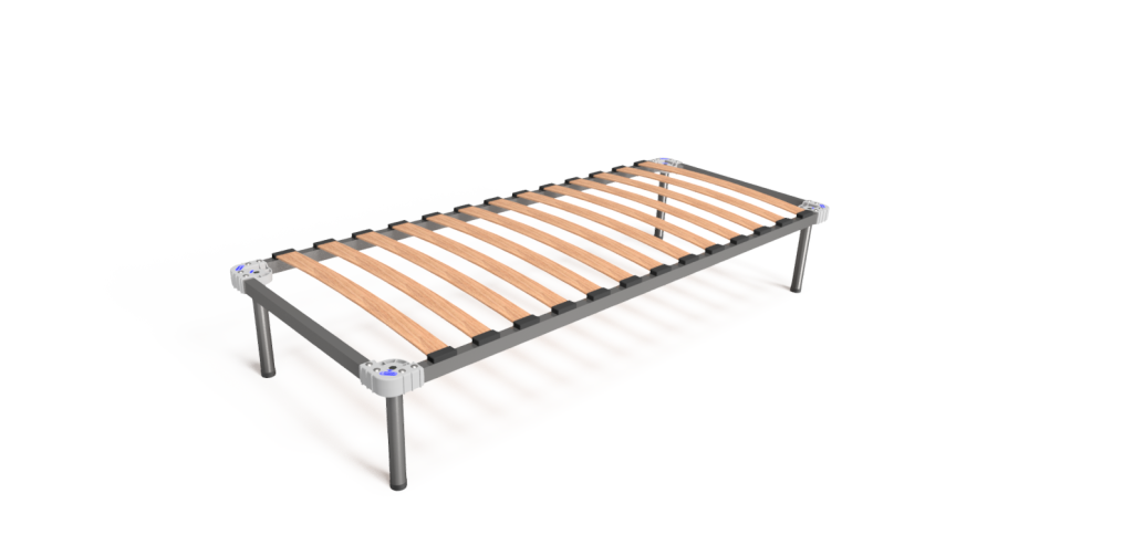 Rete ortopedica Easybed 80 × 190 cm, con piedi